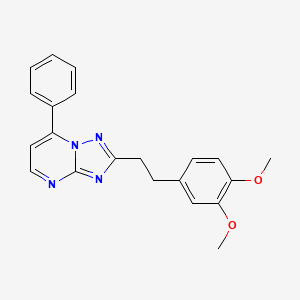 2-(3,4-Dimethoxyphenethyl)-7-phenyl[1,2,4]triazolo[1,5-a]pyrimidine