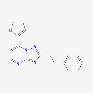 7-(2-Furyl)-2-phenethyl[1,2,4]triazolo[1,5-a]pyrimidine