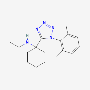 molecular formula C17H25N5 B11228719 1-[1-(2,6-dimethylphenyl)-1H-tetrazol-5-yl]-N-ethylcyclohexanamine 