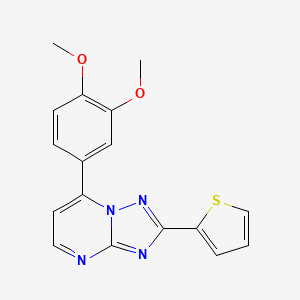 7-(3,4-Dimethoxyphenyl)-2-(thiophen-2-yl)[1,2,4]triazolo[1,5-a]pyrimidine