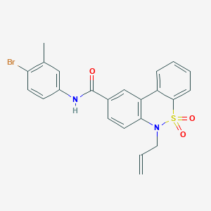 6-allyl-N-(4-bromo-3-methylphenyl)-6H-dibenzo[c,e][1,2]thiazine-9-carboxamide 5,5-dioxide