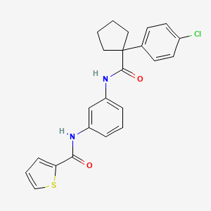 N-[3-({[1-(4-chlorophenyl)cyclopentyl]carbonyl}amino)phenyl]thiophene-2-carboxamide