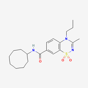 N-cyclooctyl-3-methyl-4-propyl-4H-1,2,4-benzothiadiazine-7-carboxamide 1,1-dioxide