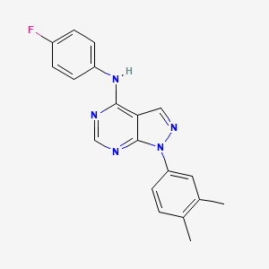 1-(3,4-dimethylphenyl)-N-(4-fluorophenyl)-1H-pyrazolo[3,4-d]pyrimidin-4-amine