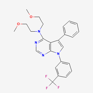 N,N-bis(2-methoxyethyl)-5-phenyl-7-(3-(trifluoromethyl)phenyl)-7H-pyrrolo[2,3-d]pyrimidin-4-amine