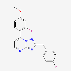 2-(4-Fluorobenzyl)-7-(2-fluoro-4-methoxyphenyl)[1,2,4]triazolo[1,5-a]pyrimidine