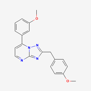 2-(4-Methoxybenzyl)-7-(3-methoxyphenyl)[1,2,4]triazolo[1,5-a]pyrimidine