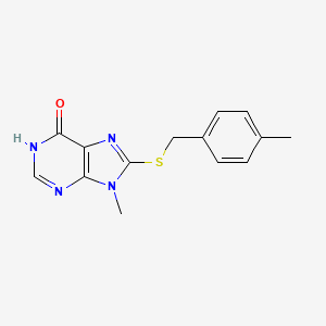 9-methyl-8-[(4-methylbenzyl)sulfanyl]-1,9-dihydro-6H-purin-6-one