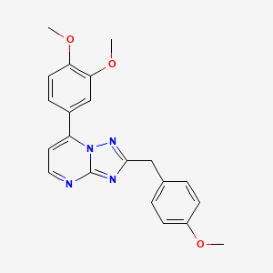 7-(3,4-Dimethoxyphenyl)-2-(4-methoxybenzyl)[1,2,4]triazolo[1,5-a]pyrimidine