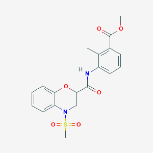 methyl 2-methyl-3-({[4-(methylsulfonyl)-3,4-dihydro-2H-1,4-benzoxazin-2-yl]carbonyl}amino)benzoate