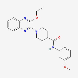 1-(3-ethoxyquinoxalin-2-yl)-N-(3-methoxyphenyl)piperidine-4-carboxamide