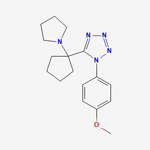 1-(4-methoxyphenyl)-5-[1-(pyrrolidin-1-yl)cyclopentyl]-1H-tetrazole