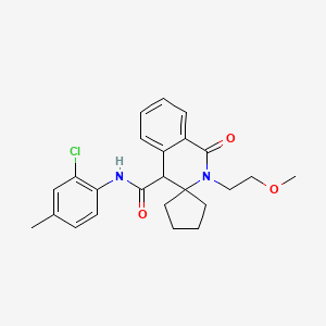 N-(2-chloro-4-methylphenyl)-2'-(2-methoxyethyl)-1'-oxo-1',4'-dihydro-2'H-spiro[cyclopentane-1,3'-isoquinoline]-4'-carboxamide