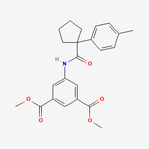 Dimethyl 5-({[1-(4-methylphenyl)cyclopentyl]carbonyl}amino)benzene-1,3-dicarboxylate