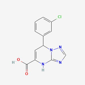 7-(3-Chlorophenyl)-4,7-dihydro[1,2,4]triazolo[1,5-a]pyrimidine-5-carboxylic acid