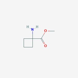 molecular formula C6H11NO2 B112292 1-Amino-cyclobutanecarboxylic acid methyl ester CAS No. 215597-35-6