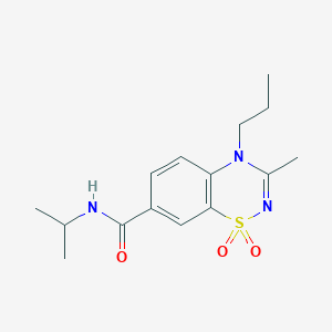 N-isopropyl-3-methyl-4-propyl-4H-1,2,4-benzothiadiazine-7-carboxamide 1,1-dioxide