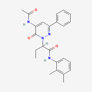 2-[5-(acetylamino)-6-oxo-3-phenylpyridazin-1(6H)-yl]-N-(2,3-dimethylphenyl)butanamide