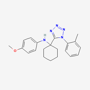 4-methoxy-N-{1-[1-(2-methylphenyl)-1H-tetrazol-5-yl]cyclohexyl}aniline