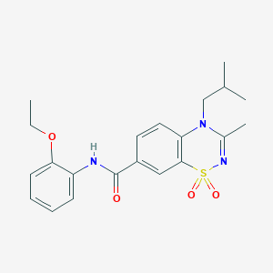 N-(2-ethoxyphenyl)-4-isobutyl-3-methyl-4H-1,2,4-benzothiadiazine-7-carboxamide 1,1-dioxide