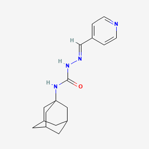 3-(Adamantan-1-YL)-1-[(E)-[(pyridin-4-YL)methylidene]amino]urea