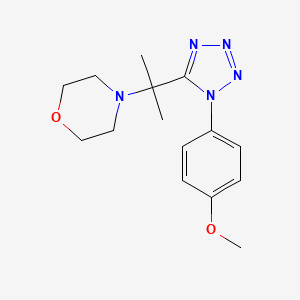 4-{2-[1-(4-methoxyphenyl)-1H-tetrazol-5-yl]propan-2-yl}morpholine