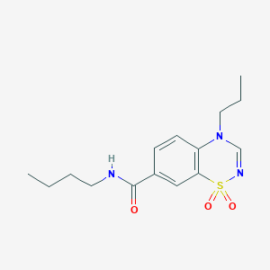 N-butyl-4-propyl-4H-1,2,4-benzothiadiazine-7-carboxamide 1,1-dioxide