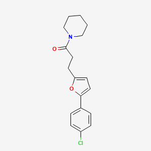 1-(3-(5-(4-Chlorophenyl)-2-furyl)propanoyl)piperidine