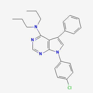 7-(4-chlorophenyl)-5-phenyl-N,N-dipropylpyrrolo[2,3-d]pyrimidin-4-amine