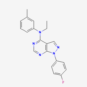 N-ethyl-1-(4-fluorophenyl)-N-(3-methylphenyl)-1H-pyrazolo[3,4-d]pyrimidin-4-amine