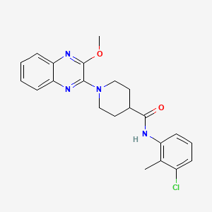 N-(3-chloro-2-methylphenyl)-1-(3-methoxyquinoxalin-2-yl)piperidine-4-carboxamide