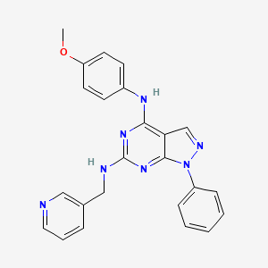 N~4~-(4-methoxyphenyl)-1-phenyl-N~6~-(pyridin-3-ylmethyl)-1H-pyrazolo[3,4-d]pyrimidine-4,6-diamine