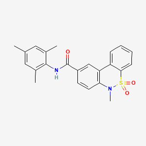 N-mesityl-6-methyl-6H-dibenzo[c,e][1,2]thiazine-9-carboxamide 5,5-dioxide