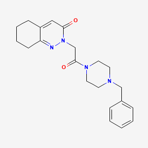 2-[2-(4-benzylpiperazino)-2-oxoethyl]-5,6,7,8-tetrahydro-3(2H)-cinnolinone