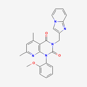 3-(imidazo[1,2-a]pyridin-2-ylmethyl)-1-(2-methoxyphenyl)-5,7-dimethylpyrido[2,3-d]pyrimidine-2,4(1H,3H)-dione