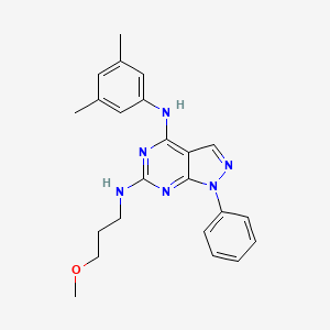 N~4~-(3,5-dimethylphenyl)-N~6~-(3-methoxypropyl)-1-phenyl-1H-pyrazolo[3,4-d]pyrimidine-4,6-diamine