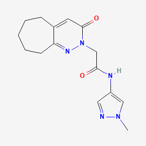 N-(1-methyl-1H-pyrazol-4-yl)-2-(3-oxo-3,5,6,7,8,9-hexahydro-2H-cyclohepta[c]pyridazin-2-yl)acetamide