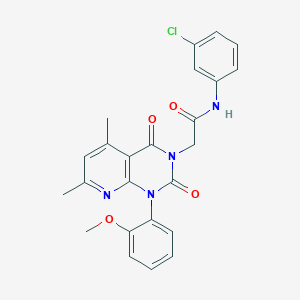 N-(3-chlorophenyl)-2-[1-(2-methoxyphenyl)-5,7-dimethyl-2,4-dioxo-1,4-dihydropyrido[2,3-d]pyrimidin-3(2H)-yl]acetamide