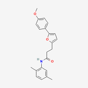 N-(2,5-dimethylphenyl)-3-[5-(4-methoxyphenyl)furan-2-yl]propanamide