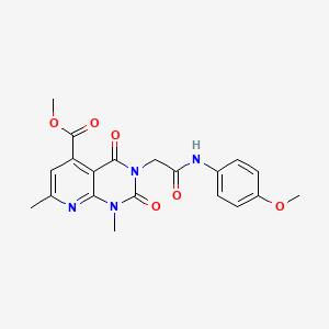 Methyl 3-{2-[(4-methoxyphenyl)amino]-2-oxoethyl}-1,7-dimethyl-2,4-dioxo-1,2,3,4-tetrahydropyrido[2,3-d]pyrimidine-5-carboxylate