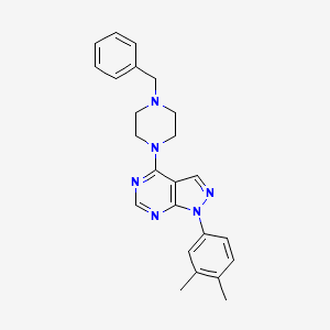 4-(4-benzylpiperazin-1-yl)-1-(3,4-dimethylphenyl)-1H-pyrazolo[3,4-d]pyrimidine