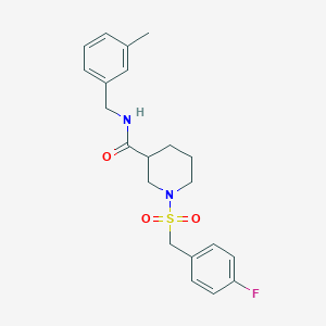 1-[(4-fluorobenzyl)sulfonyl]-N-(3-methylbenzyl)piperidine-3-carboxamide