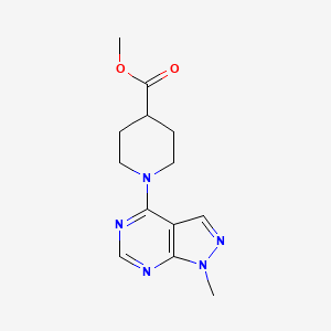 methyl 1-(1-methyl-1H-pyrazolo[3,4-d]pyrimidin-4-yl)piperidine-4-carboxylate