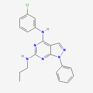 N~4~-(3-chlorophenyl)-1-phenyl-N~6~-propyl-1H-pyrazolo[3,4-d]pyrimidine-4,6-diamine