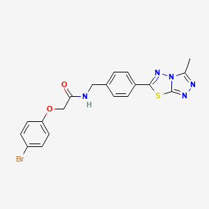 2-(4-bromophenoxy)-N-[4-(3-methyl[1,2,4]triazolo[3,4-b][1,3,4]thiadiazol-6-yl)benzyl]acetamide