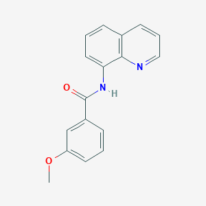 molecular formula C17H14N2O2 B11229881 3-methoxy-N-(quinolin-8-yl)benzamide 