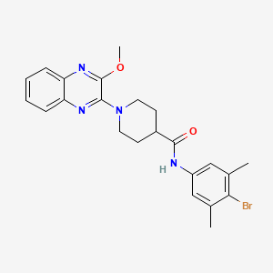 molecular formula C23H25BrN4O2 B11229903 N-(4-bromo-3,5-dimethylphenyl)-1-(3-methoxyquinoxalin-2-yl)piperidine-4-carboxamide 