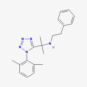 2-[1-(2,6-dimethylphenyl)-1H-tetrazol-5-yl]-N-(2-phenylethyl)propan-2-amine