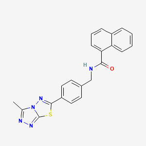 N-[4-(3-methyl[1,2,4]triazolo[3,4-b][1,3,4]thiadiazol-6-yl)benzyl]-1-naphthamide