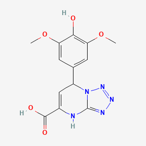 7-(4-Hydroxy-3,5-dimethoxyphenyl)-4,7-dihydrotetrazolo[1,5-a]pyrimidine-5-carboxylic acid